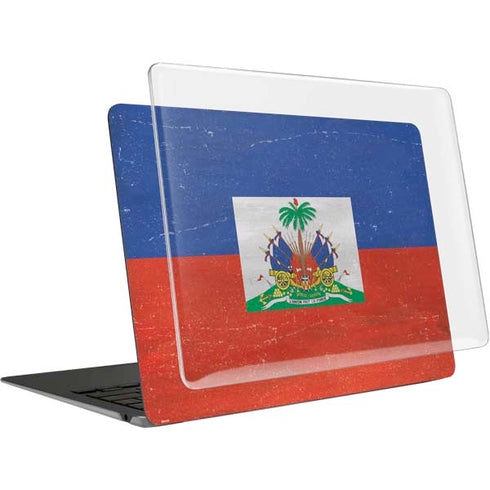 Haitian Flag Distressed MacBook Air 13in M1 (2021) Case plus Skin